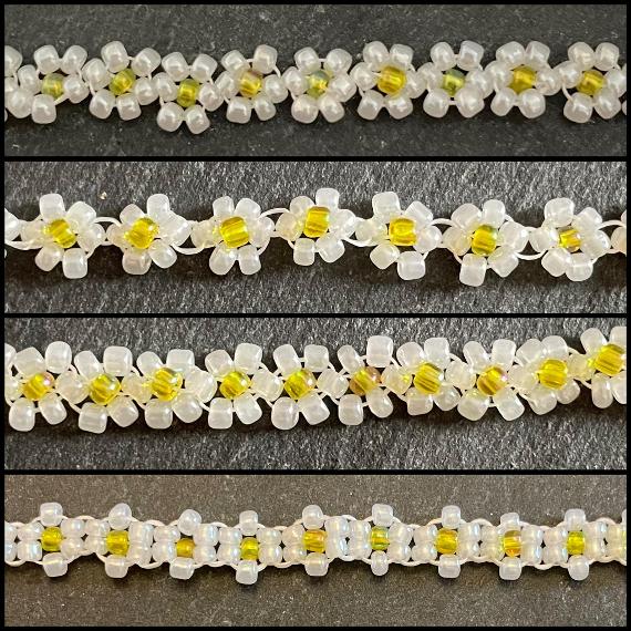 Beaded daisy chains 1 to 4