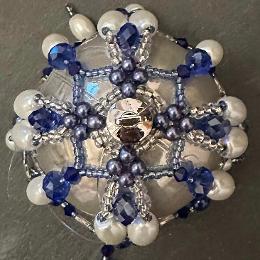 Beaded bauble ornament.